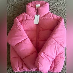 Noize pink puffer coat from the Jilly Box winter 2023. Size XS, BNWT